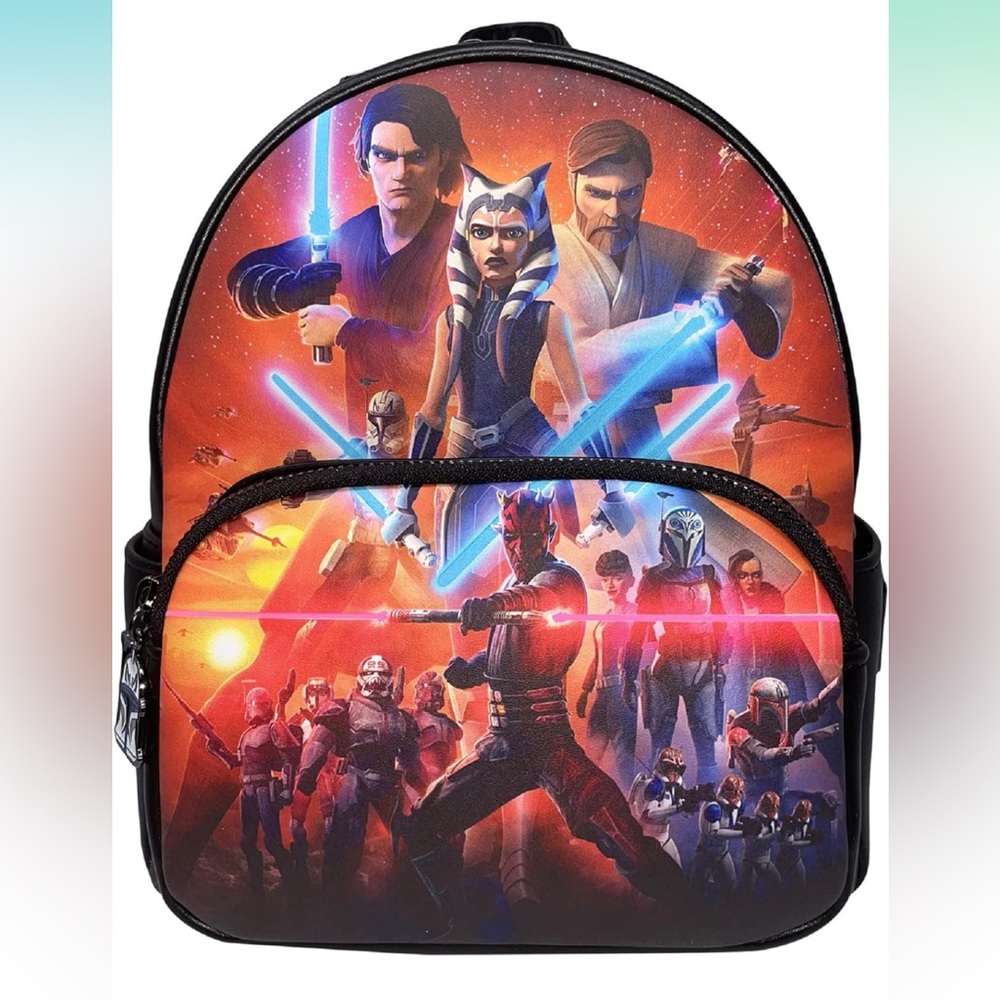 Loungefly Star Wars The Clone Wars Lightsabers Women’s Double Strap Shoulder Bag